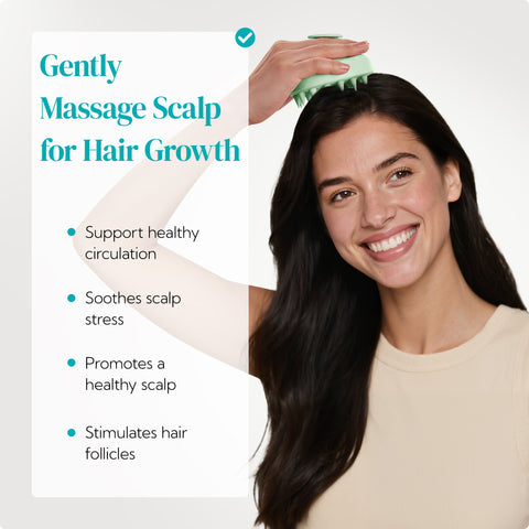 HEETA 2-Pack Large Scalp Massager Scrubber Shampoo Brush for Hair Growth