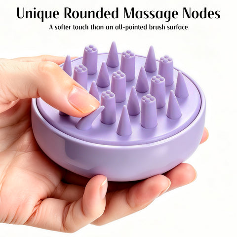HEETA Scalp Massager Hair Scrubber Shampoo Brush Exfoliator for Hair Growth