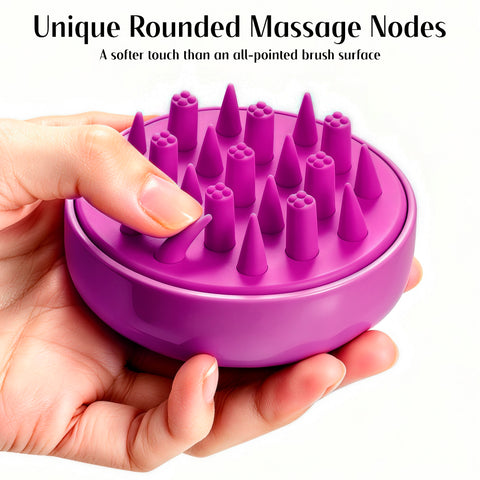 HEETA Scalp Massager Hair Scrubber Shampoo Brush Exfoliator for Hair Growth