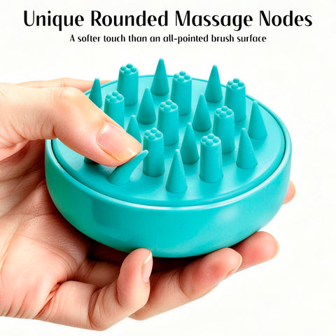 HEETA Scalp Massager Hair Scrubber Shampoo Brush Exfoliator for Hair Growth