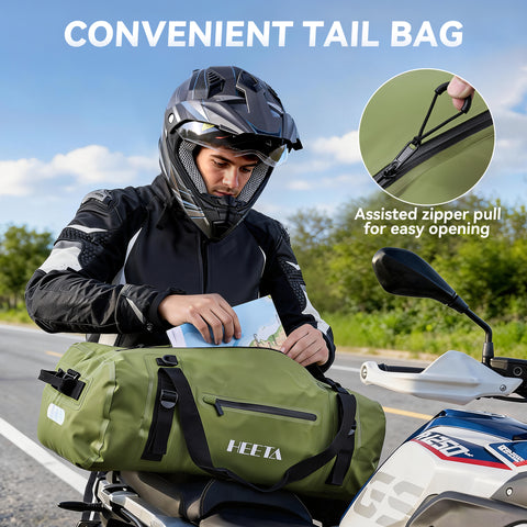 HEETA Waterproof Motorcycle Dry Bag Duffel Luggage Travel Bags 30L/50L/70L