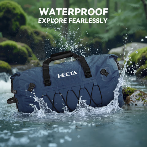 HEETA Waterproof Duffel Bag Travel Motorcycle Dry Bag Backpack 60L/80L/110L