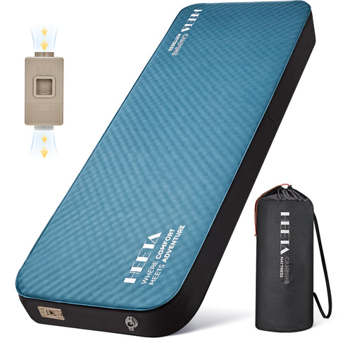 HEETA Self Inflating Sleeping Pad Mat Camping Mattress with Electric Pump