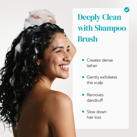 HEETA 2-Pack Large Scalp Massager Scrubber Shampoo Brush for Hair Growth