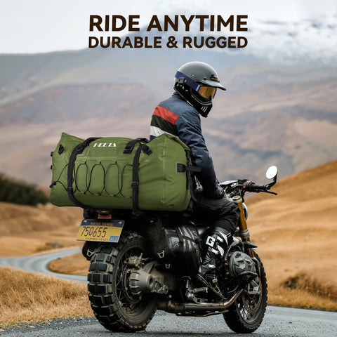 HEETA Waterproof Duffel Bag Travel Motorcycle Dry Bag Backpack 60L/80L/110L