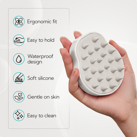 HEETA 2-Pack Large Scalp Massager Scrubber Shampoo Brush for Hair Growth