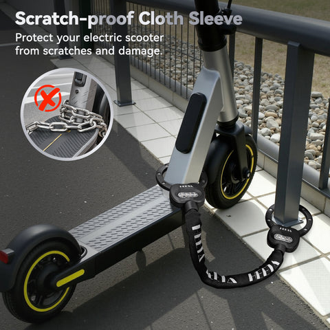 HEETA Electric Scooter Lock Anti Theft, 4 Digit Combination Bicycle Lock