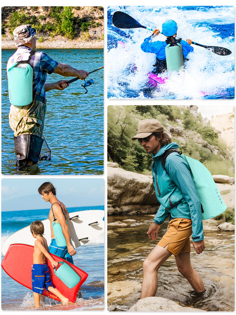 HEETA Waterproof Dry Bag Backpack with Emergency Whistle 5L/10L/20L/30L/40L