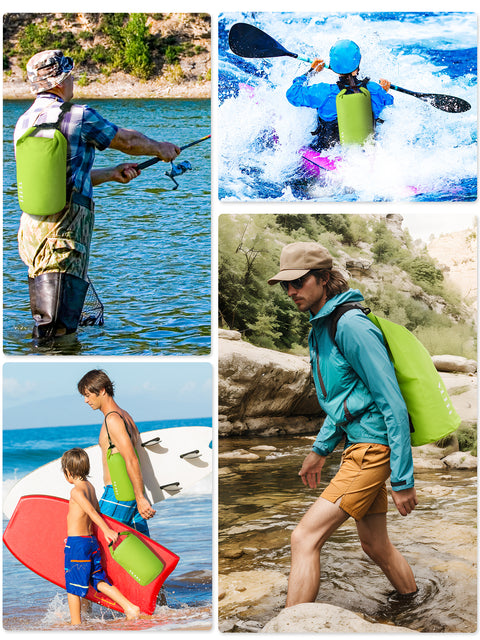 HEETA Waterproof Dry Bag Backpack with Emergency Whistle 5L/10L/20L/30L/40L