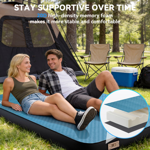 HEETA Self Inflating Sleeping Pad Mat Camping Mattress with Electric Pump
