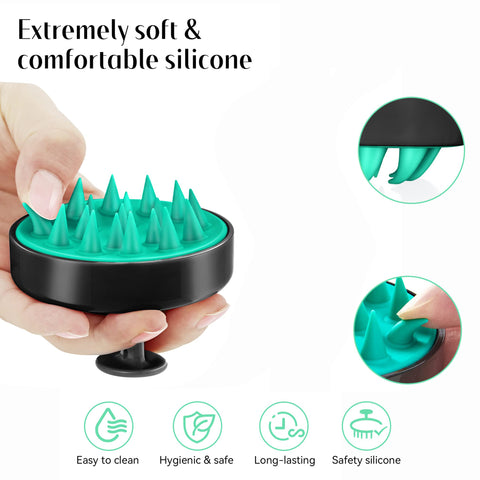 HEETA Scalp Massager Hair Growth Scrubber for Dandruff Removal Hair Care