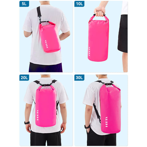 HEETA Waterproof Dry Bag Backpack with Emergency Whistle 5L/10L/20L/30L/40L