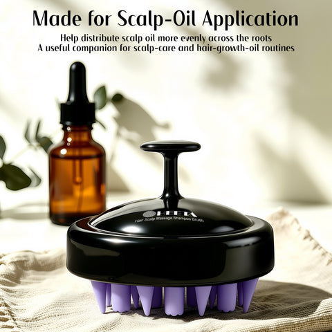 HEETA Scalp Massager Hair Scrubber Shampoo Brush Exfoliator for Hair Growth