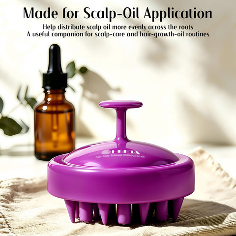 HEETA Scalp Massager Hair Scrubber Shampoo Brush Exfoliator for Hair Growth