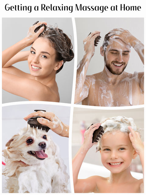HEETA Scalp Massager Hair Growth Scrubber for Dandruff Removal Hair Care