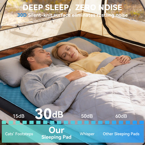 HEETA Self Inflating Sleeping Pad Mat Camping Mattress with Electric Pump