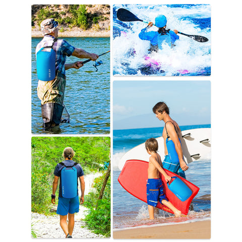 HEETA Waterproof Dry Bag Backpack with Emergency Whistle 5L/10L/20L/30L/40L