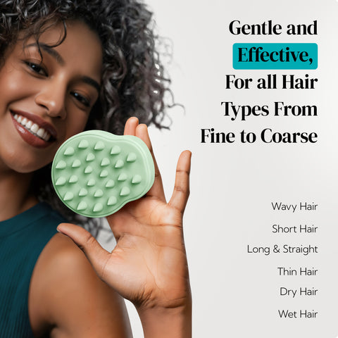 HEETA 2-Pack Large Scalp Massager Scrubber Shampoo Brush for Hair Growth