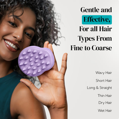 HEETA 2-Pack Large Scalp Massager Scrubber Shampoo Brush for Hair Growth