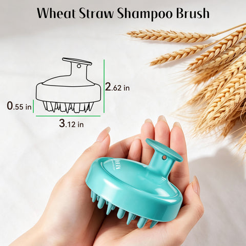 HEETA Scalp Massager Hair Scrubber Shampoo Brush Exfoliator for Hair Growth