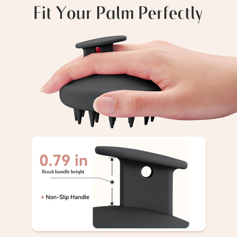 HEETA Silicone Hair Scalp Massager Shampoo Brush, Scalp Scrubber with Ultra-Soft Bristles, Integrated Design Scalp Exfoliator for Deep Cleanse, Dandruff Removal and Hair Growth