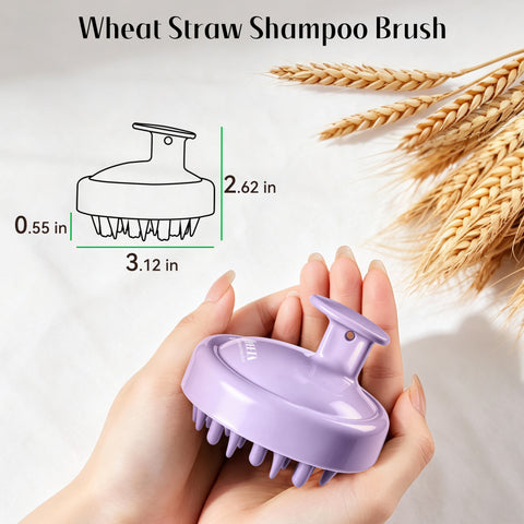 HEETA Scalp Massager Hair Scrubber Shampoo Brush Exfoliator for Hair Growth