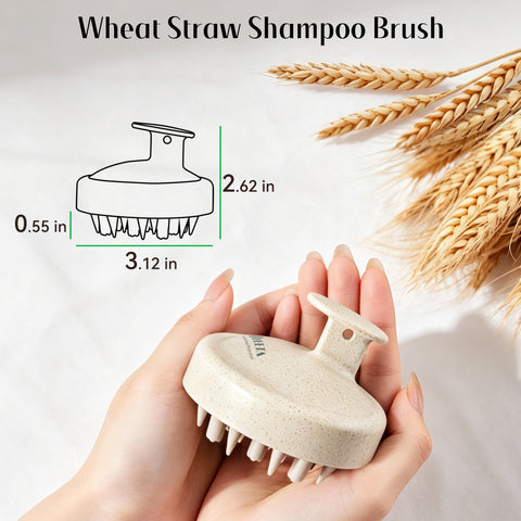 HEETA Scalp Massager Hair Scrubber Shampoo Brush Exfoliator for Hair Growth
