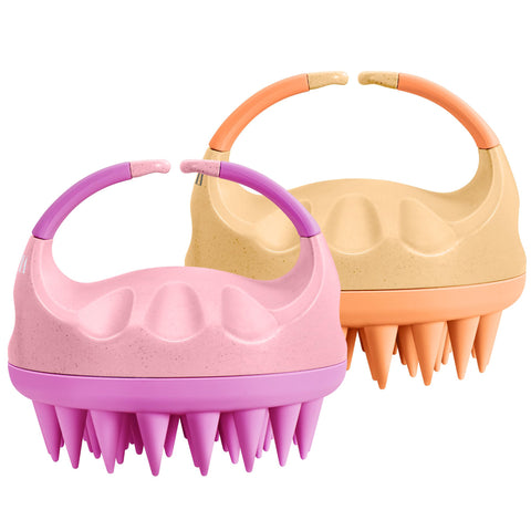 HEETA Scalp Massager Hair Growth with Soft Silicone Bristles to Remove Dandruff and Relieve Itching, Shampoo Brush for Hair Care & Relax Scalp, Scalp Scrubber for Wet Dry Hair