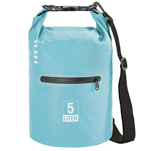 HEETA Waterproof Dry Bag Backpack with Zippered Pocket 5L/10L/20L/30L/40L