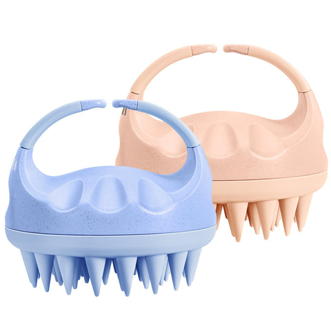 HEETA Scalp Massager Hair Growth with Soft Silicone Bristles to Remove Dandruff and Relieve Itching, Shampoo Brush for Hair Care & Relax Scalp, Scalp Scrubber for Wet Dry Hair
