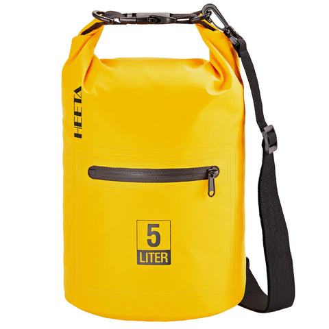 HEETA Waterproof Dry Bag Backpack with Zippered Pocket 5L/10L/20L/30L/40L