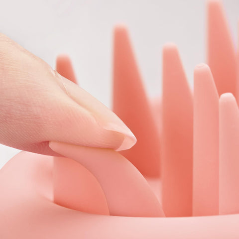 HEETA Silicone Hair Scalp Massager Shampoo Brush, Scalp Scrubber with Ultra-Soft Bristles, Integrated Design Scalp Exfoliator for Deep Cleanse, Dandruff Removal and Hair Growth