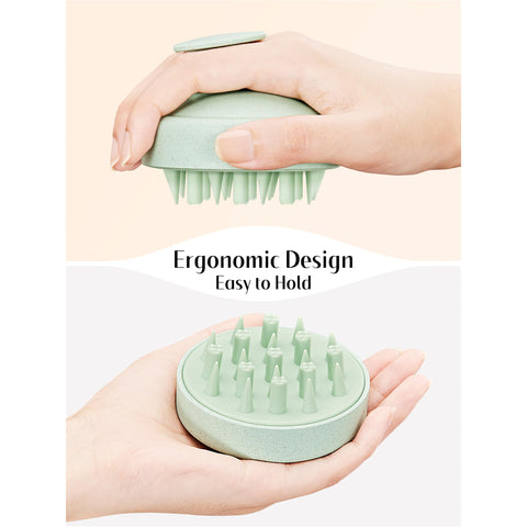 HEETA Scalp Massager Hair Scrubber Shampoo Brush Exfoliator for Hair Growth