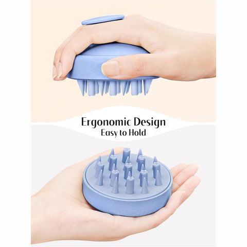 HEETA Scalp Massager Hair Scrubber Shampoo Brush Exfoliator for Hair Growth