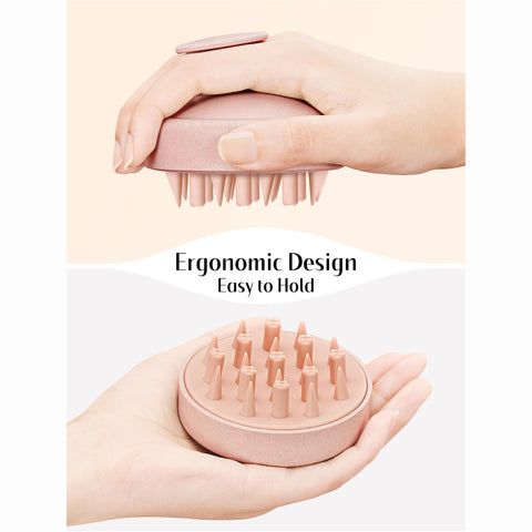 HEETA Scalp Massager Hair Scrubber Shampoo Brush Exfoliator for Hair Growth