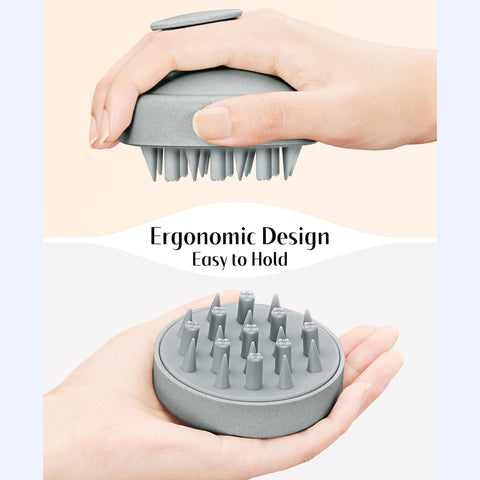 HEETA Scalp Massager Hair Scrubber Shampoo Brush Exfoliator for Hair Growth