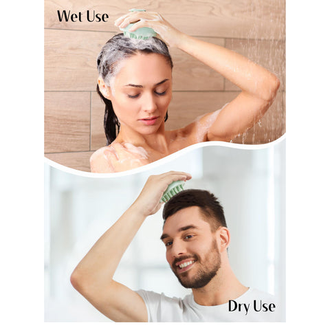 HEETA Scalp Massager Hair Scrubber Shampoo Brush Exfoliator for Hair Growth