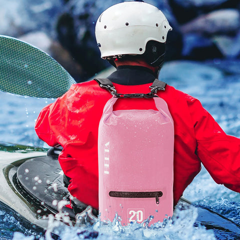 HEETA Waterproof Dry Bag Backpack with Zippered Pocket 5L/10L/20L/30L/40L