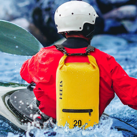 HEETA Waterproof Dry Bag Backpack with Zippered Pocket 5L/10L/20L/30L/40L