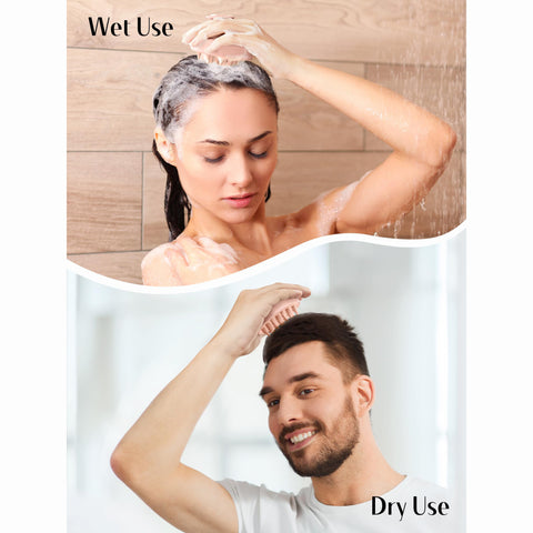 HEETA Scalp Massager Hair Scrubber Shampoo Brush Exfoliator for Hair Growth