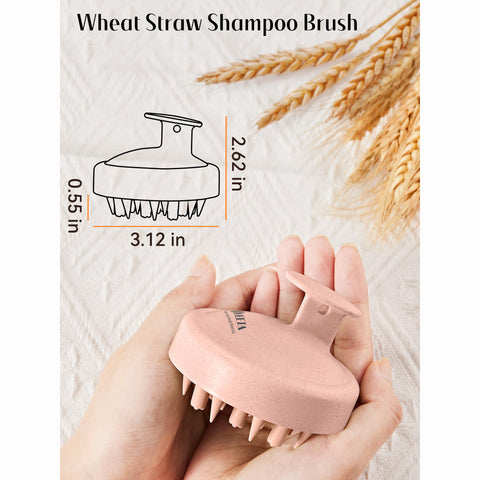 HEETA Scalp Massager Hair Scrubber Shampoo Brush Exfoliator for Hair Growth