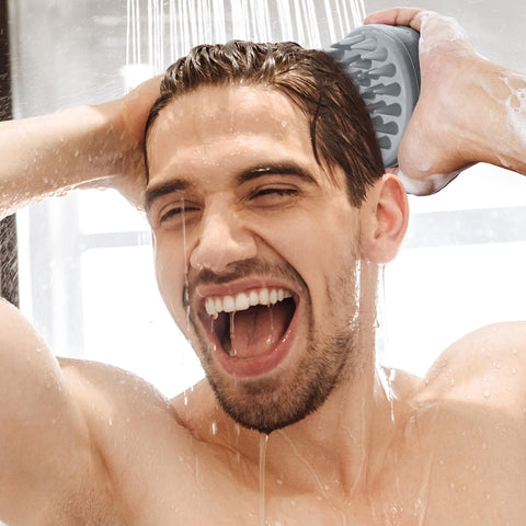 HEETA Scalp Massager Hair Growth with Soft Silicone Bristles to Remove Dandruff and Relieve Itching, Shampoo Brush for Hair Care & Relax Scalp, Scalp Scrubber for Wet Dry Hair