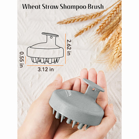 HEETA Scalp Massager Hair Scrubber Shampoo Brush Exfoliator for Hair Growth