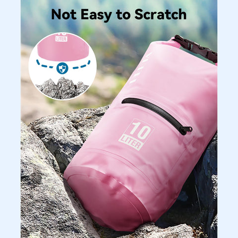 HEETA Waterproof Dry Bag Backpack with Zippered Pocket 5L/10L/20L/30L/40L