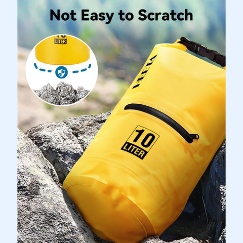 HEETA Waterproof Dry Bag Backpack with Zippered Pocket 5L/10L/20L/30L/40L