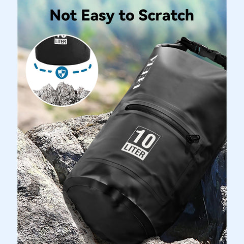 HEETA Waterproof Dry Bag Backpack with Zippered Pocket 5L/10L/20L/30L/40L