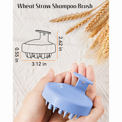 HEETA Scalp Massager Hair Scrubber Shampoo Brush Exfoliator for Hair Growth