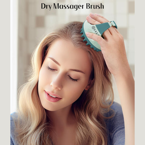 HEETA Scalp Massager Hair Growth with Soft Silicone Bristles to Remove Dandruff and Relieve Itching, Shampoo Brush for Hair Care & Relax Scalp, Scalp Scrubber for Wet Dry Hair