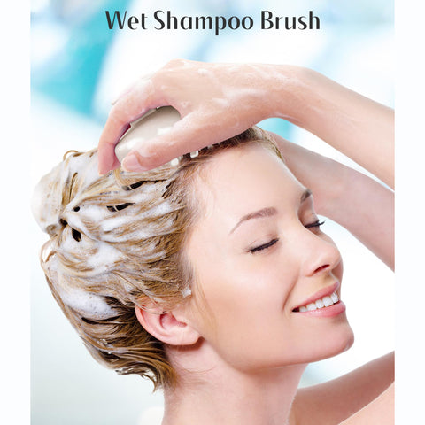 HEETA Silicone Hair Scalp Massager Shampoo Brush, Scalp Scrubber with Ultra-Soft Bristles, Integrated Design Scalp Exfoliator for Deep Cleanse, Dandruff Removal and Hair Growth