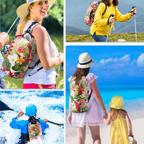HEETA Waterproof Dry Bag Backpack with Emergency Whistle 5L/10L/20L/30L/40L